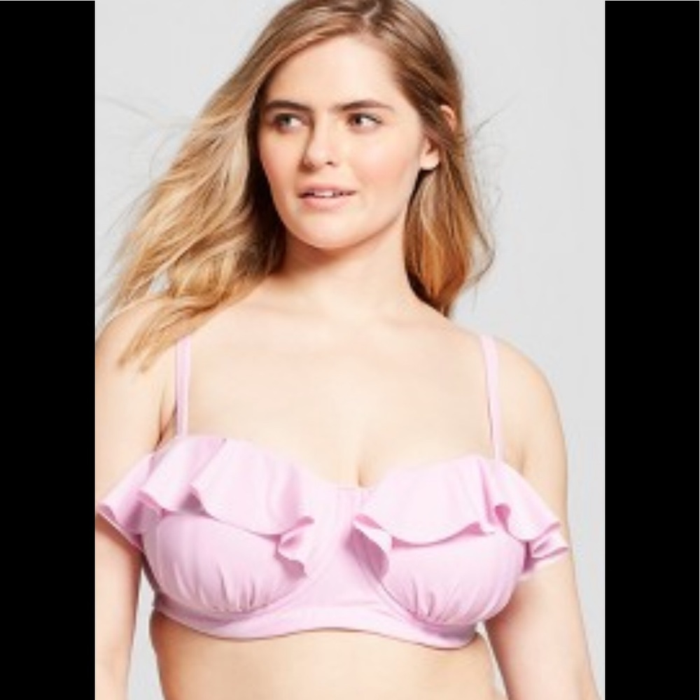 Ruffle Underwire Bikini Top  Xhilaration Lavender *